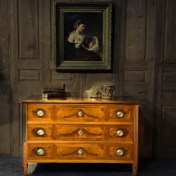 Commode Alsacienne Louis XVI Marqueterie de noyer – Image 3