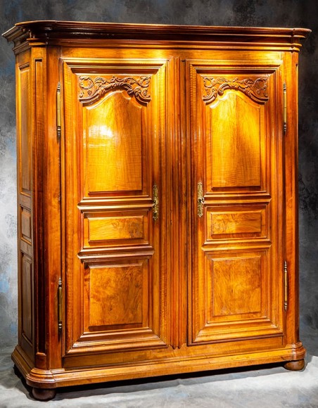 Armoire Alsace Régence Noyer 18 ème siècle – Image 4