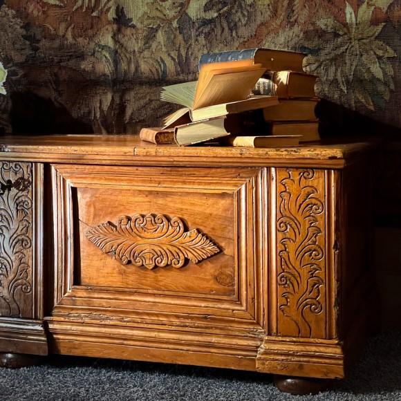 Coffre noyer XVIII ème Vénétie Italie – Image 3