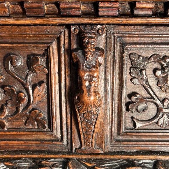 Coffret De Courtoisie Ou De Mariage Noyer Sculpté – Image 8