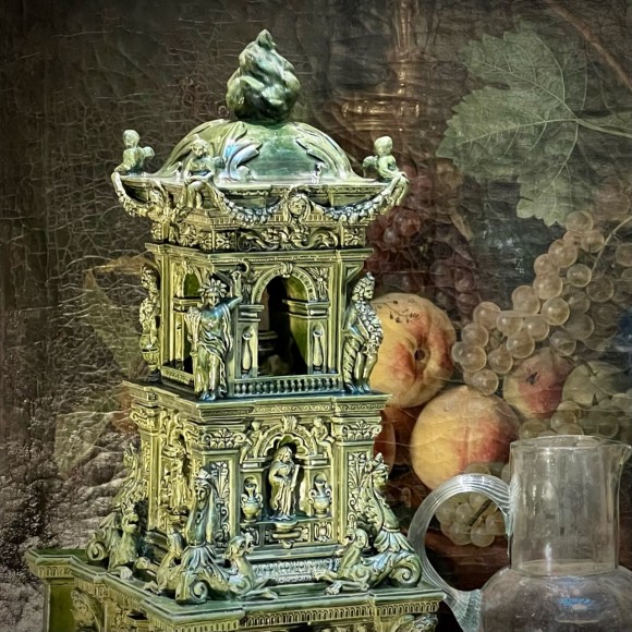 Maquette de poêle en faïence XIX ème – Image 2