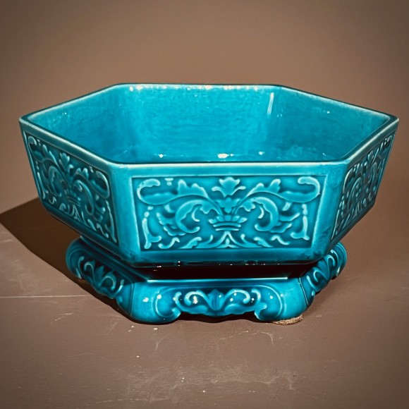 Coupe hexagonale signée Théodore Deck – Image 4