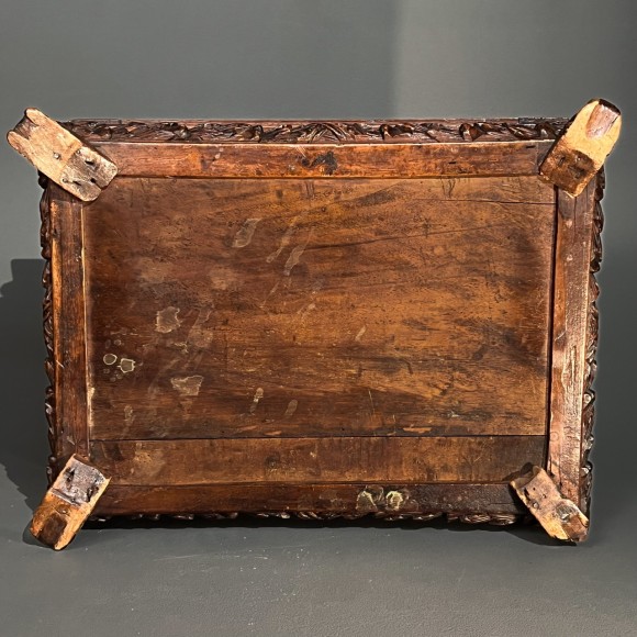 Coffret De Courtoisie Ou De Mariage Noyer Sculpté – Image 7