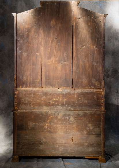 Cabinet Scriban marqueté noyer – Image 5