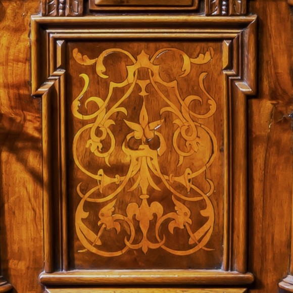 Coffre Renaissance à colonnes Alsace XVII ème – Image 2