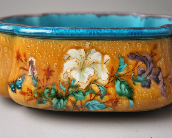 JARDINIERE OVALE FAIENCE THEODORE DECK – Image 5