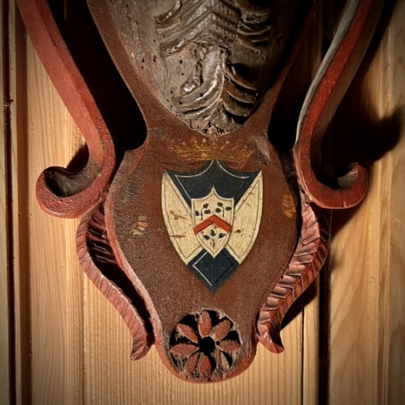 Trophée Cerf XVIII ème Bois Sculpté Alpes Suisse – Image 5