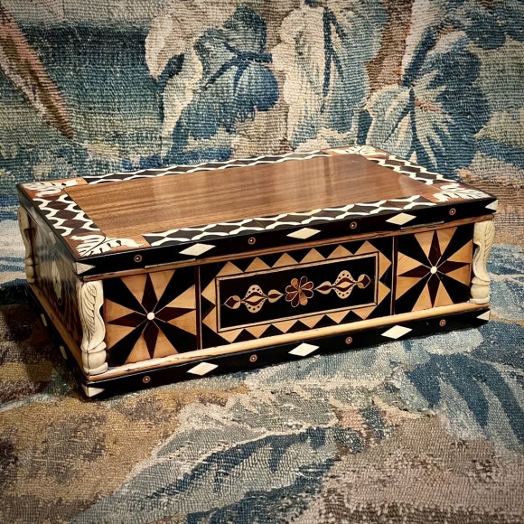 Coffret de courtoisie marqueté XIX ème – Image 7