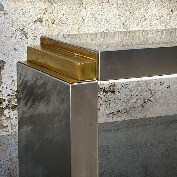 Grande console design vintage inox années 1960 – Image 2