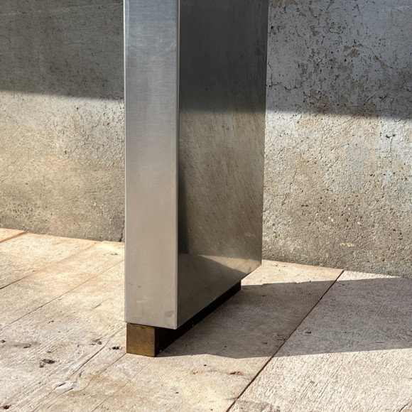 Grande console design vintage inox années 1960 – Image 4