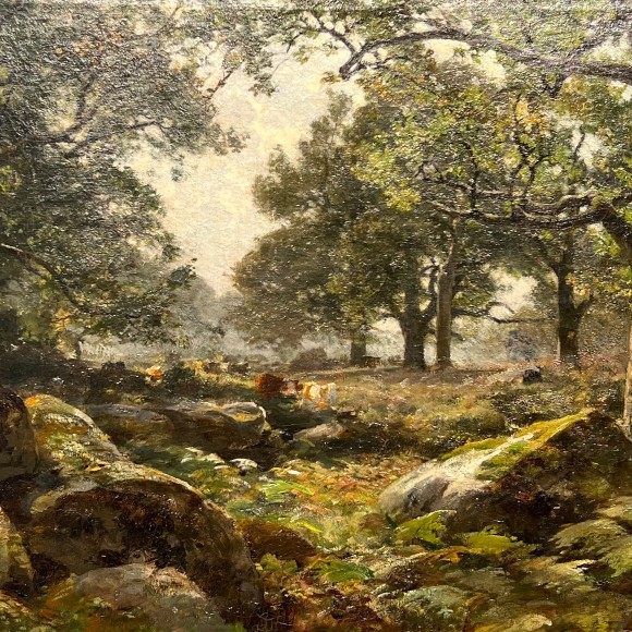 Sous bois - huile sur toile par Henri Zuber – Image 3