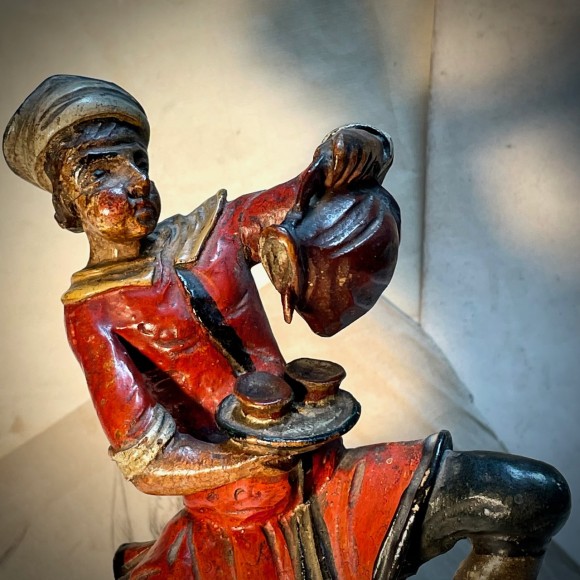 L’aubergiste bois sculpté, art populaire XIX ème – Image 2