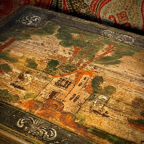 Coffret polychrome XIX eme art populaire – Image 5