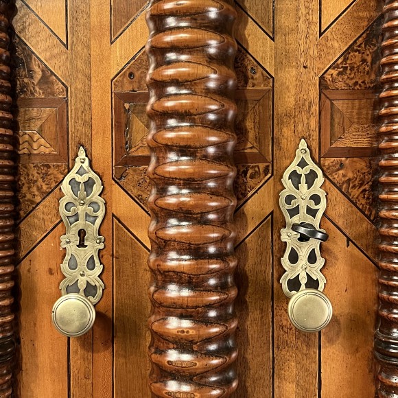 Armoire alsacienne 7 colonnes décor marqueté renai – Image 5