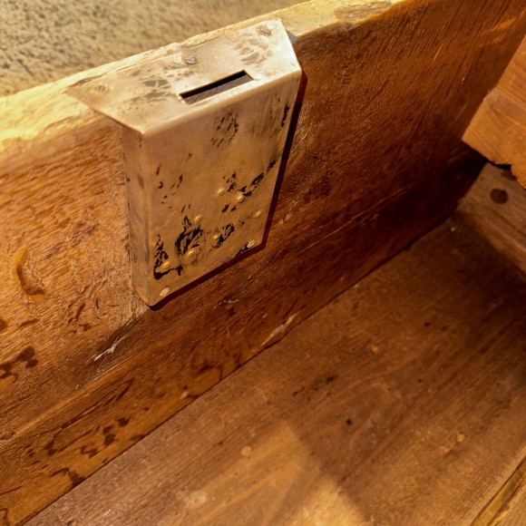 Coffre XVIII ème marqueté de rose des vents – Image 4