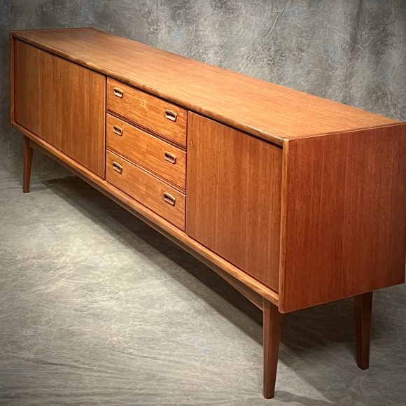 Buffet Enfilade vintage Teck années 60 – Image 5