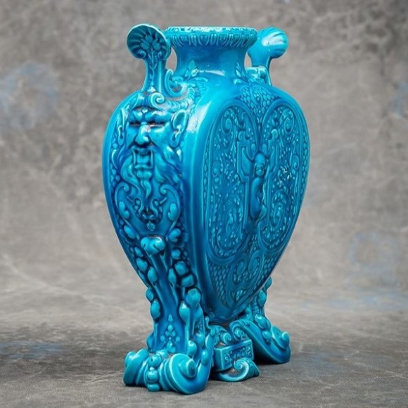 PAIRE DE VASES THEODORE DECK DÉCOR RENAISSANCE – Image 2