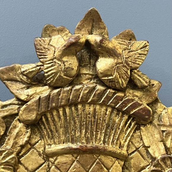 Miroir Bois Sculpté Et Doré Décor Louis XV – Image 3