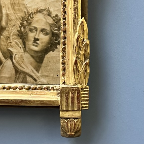 Miroir Bois Sculpté Et Doré Décor Louis XV – Image 4