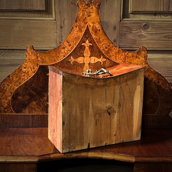 Oratoire Marqueté Noyer Vienne 18 ème – Image 6