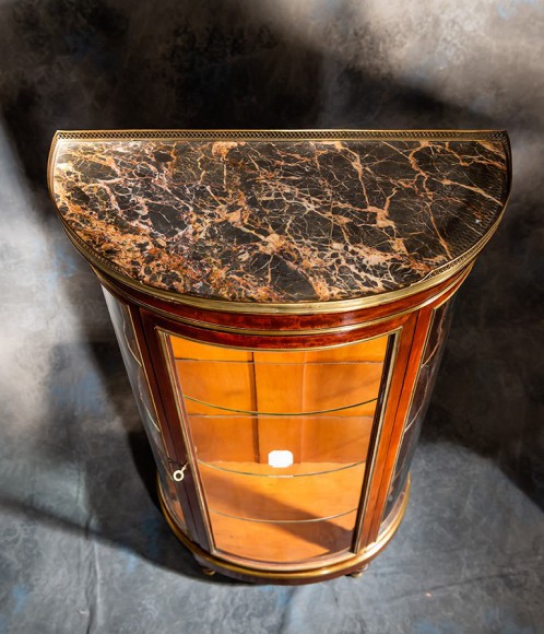 Vitrine galbée verres bombés style Directoire XIX – Image 4