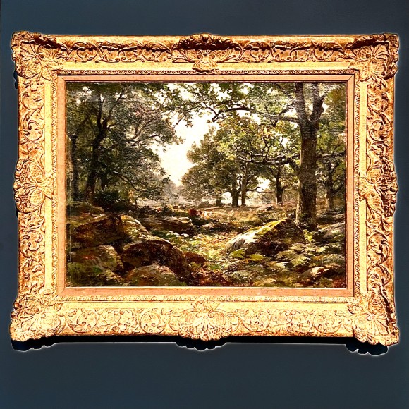 Sous bois - huile sur toile par Henri Zuber – Image 2