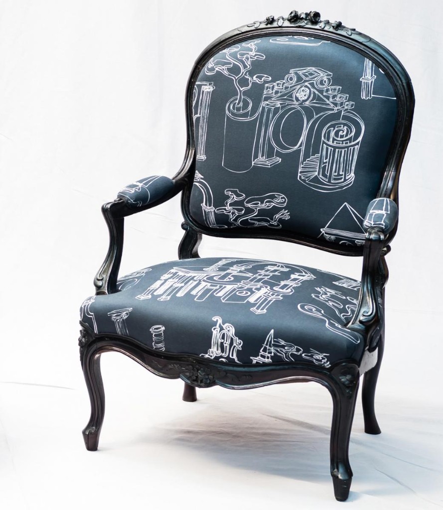 Paire De Fauteuils Laqués Noir Epoque Napoléon III – Image 2