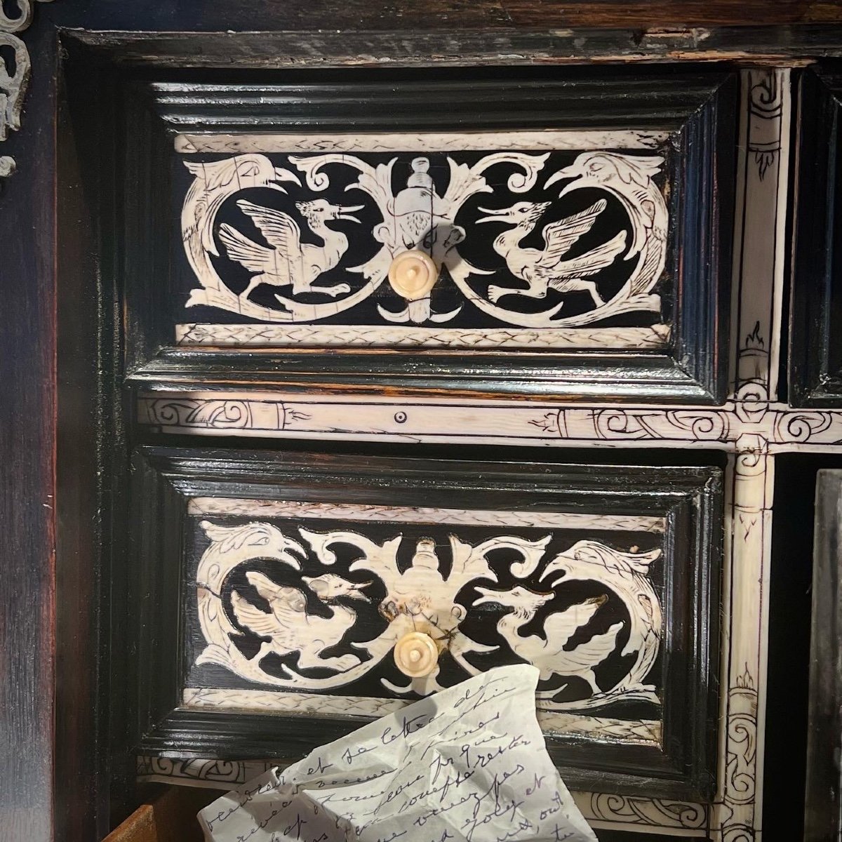 Cabinet Marqueté D’ébène XVII ème – Image 11