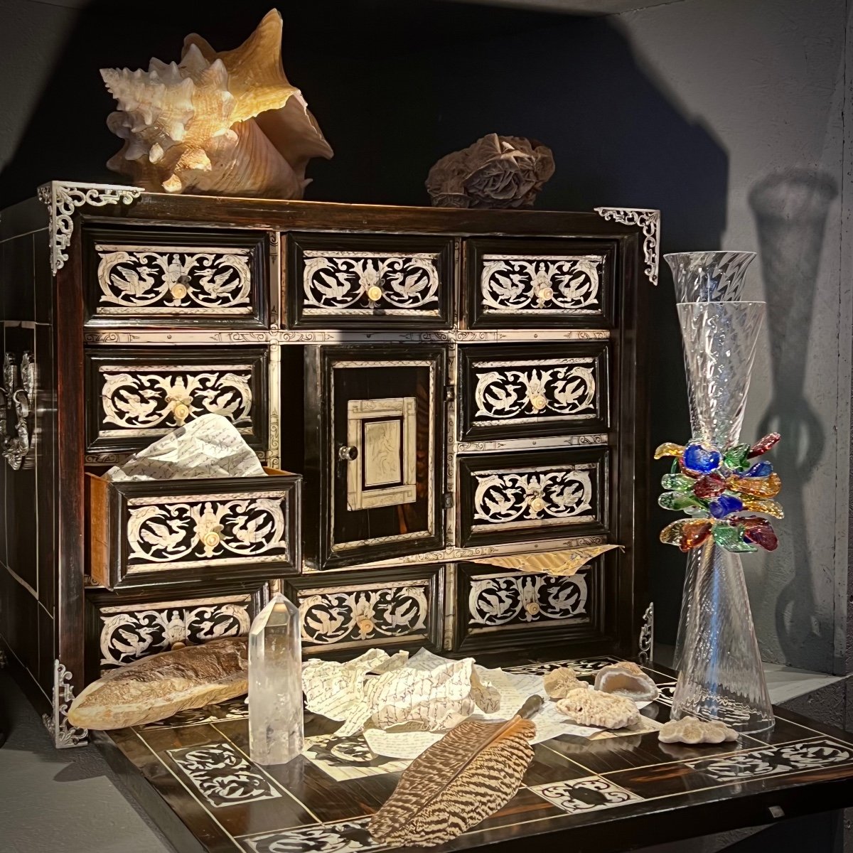 Cabinet Marqueté D’ébène XVII ème – Image 12
