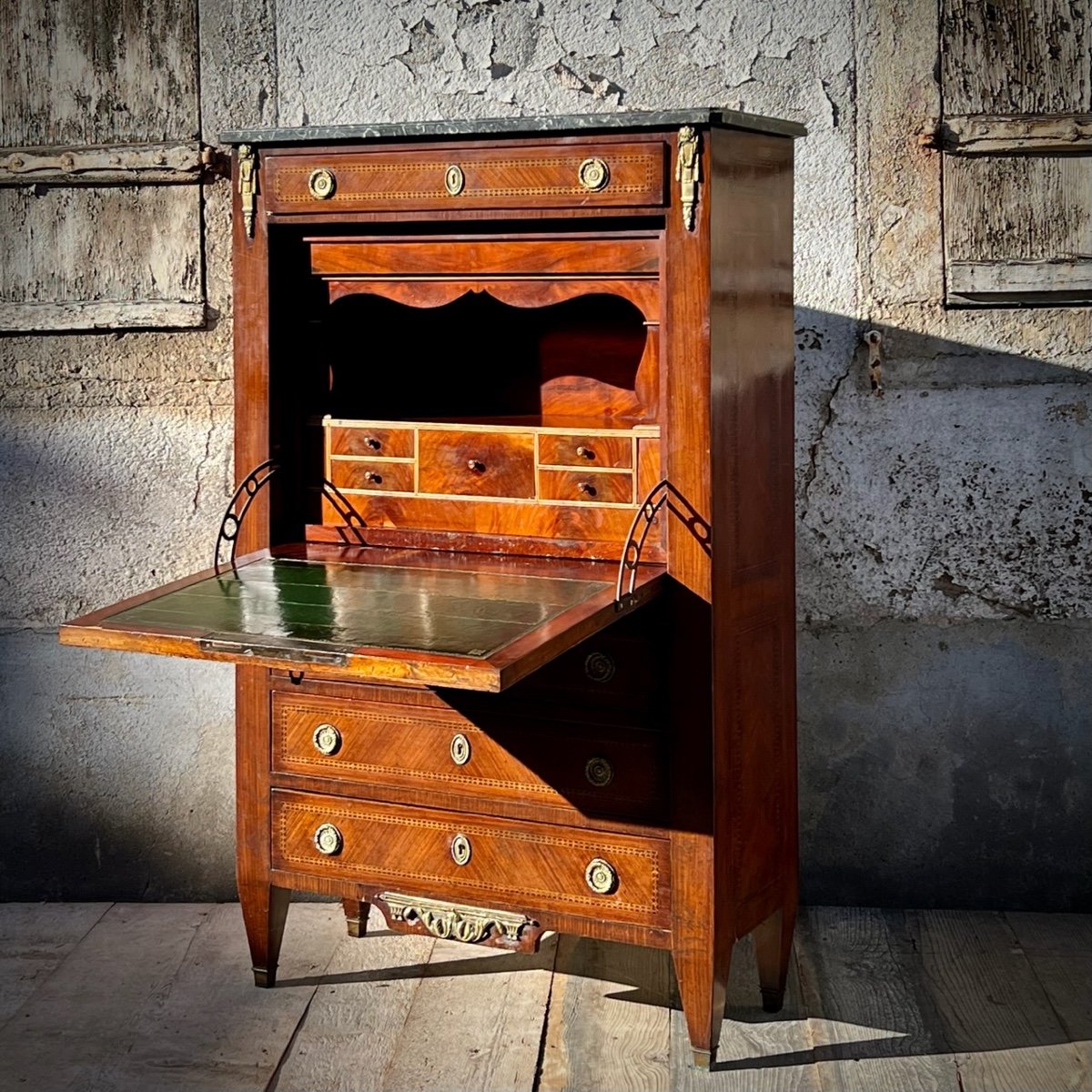 Secrétaire Marqueté Style Louis XVI – Image 5