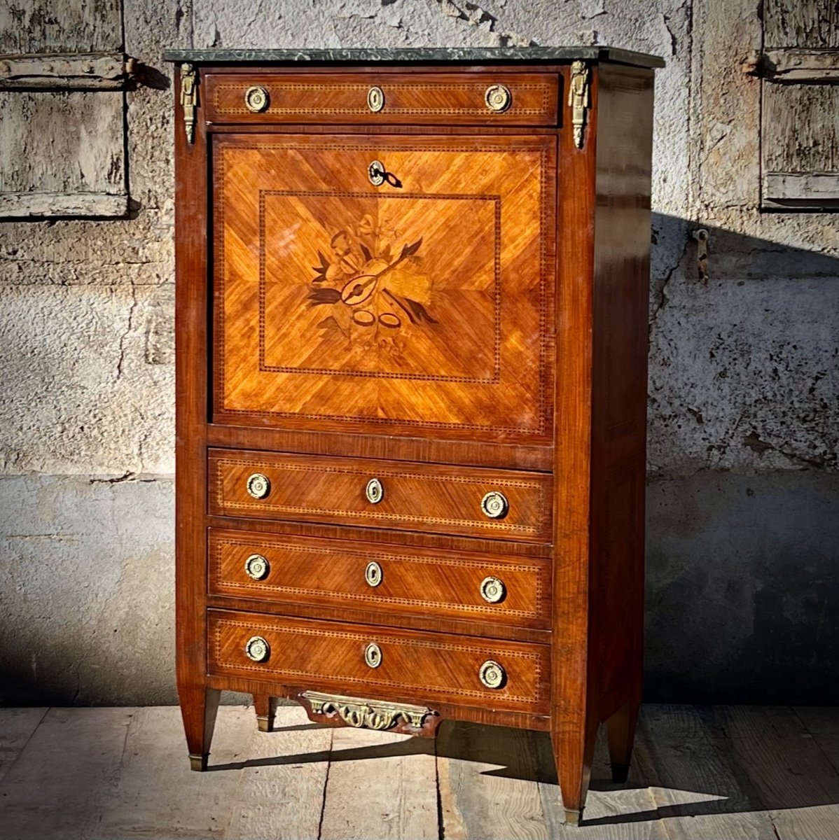 Secrétaire Marqueté Style Louis XVI – Image 10