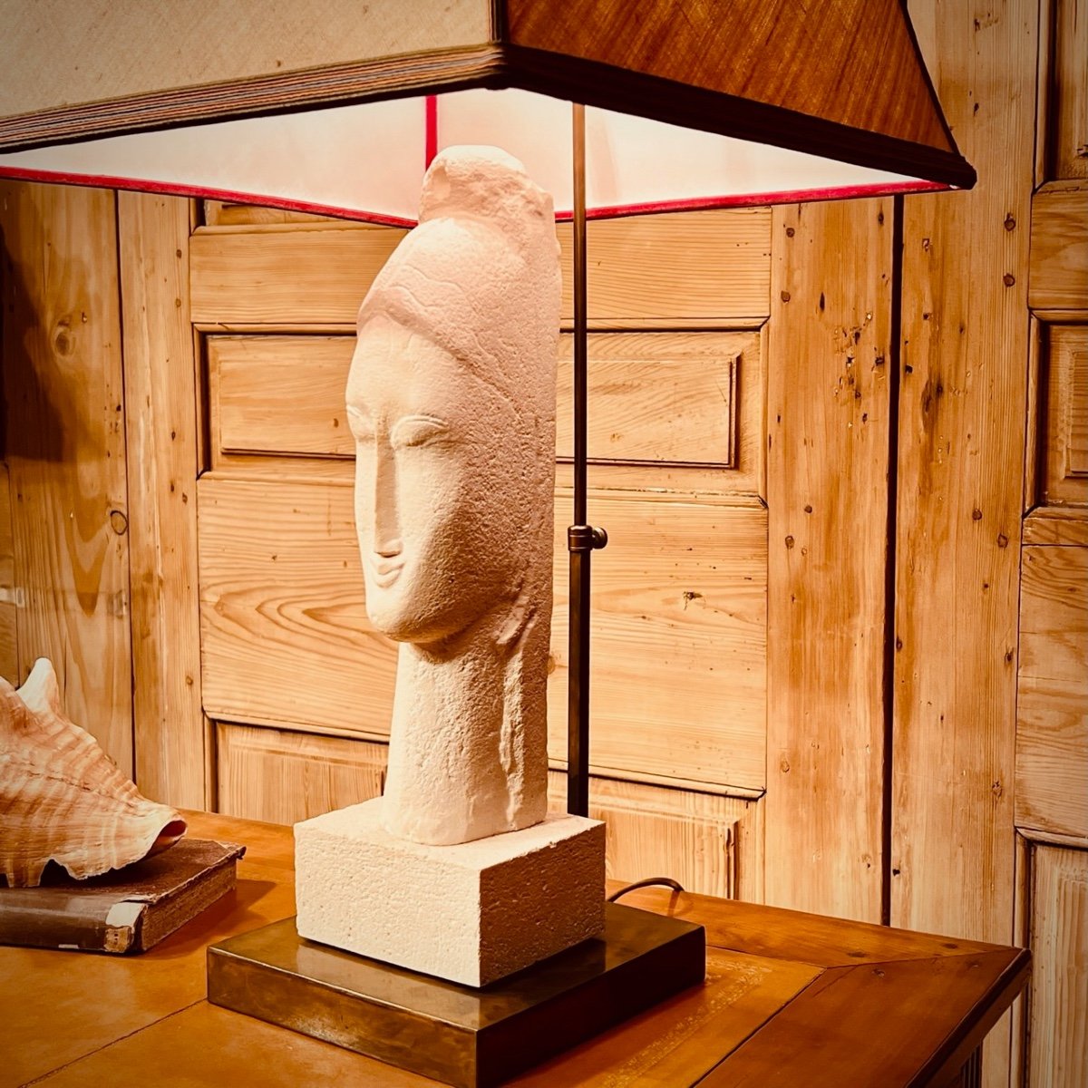 Lampe Présentoir en bronze Pour Sculpture ou objet – Image 2