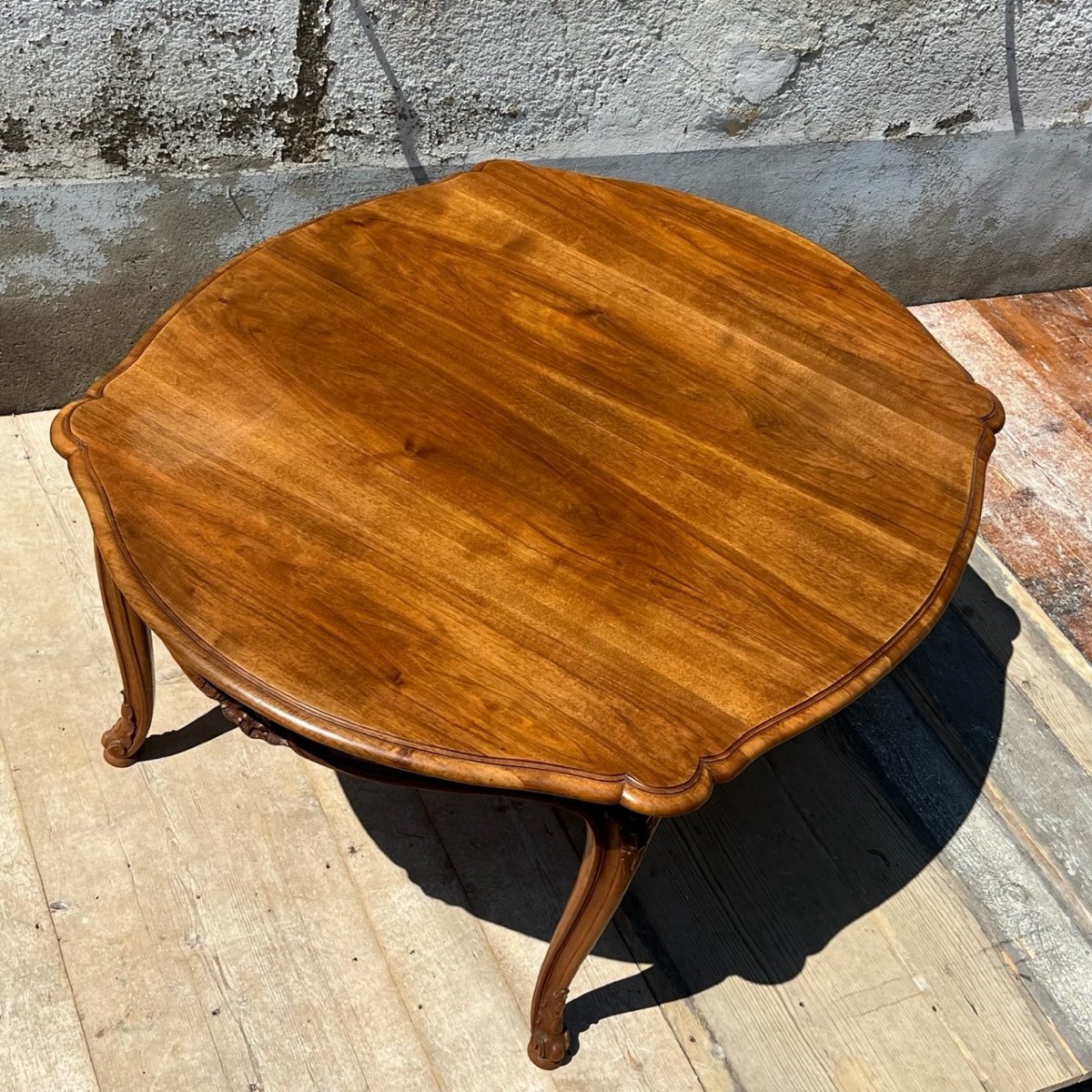 Table Noyer Ovale à 5 Rallonges Signée Krieger Paris – Image 10