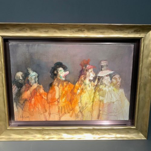 Jansem "carnaval " Huile Sur Toile