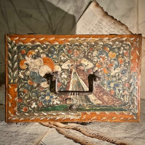 Coffret De Courtoisie Polychrome 17 ème