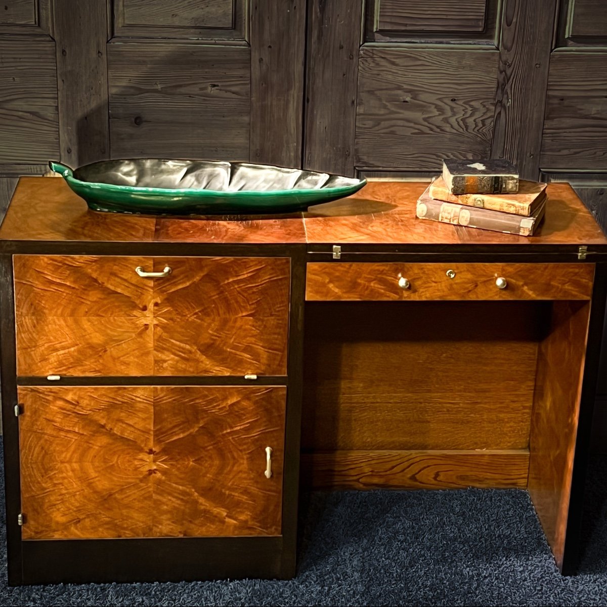 Secretaire Console Art Déco Noyer – Image 3