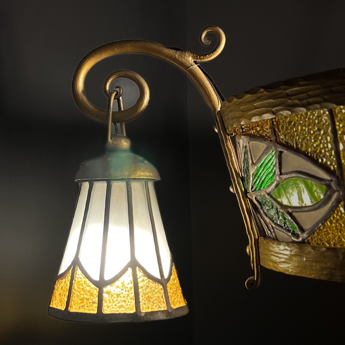 Lustre Vitrail Art Déco – Image 4