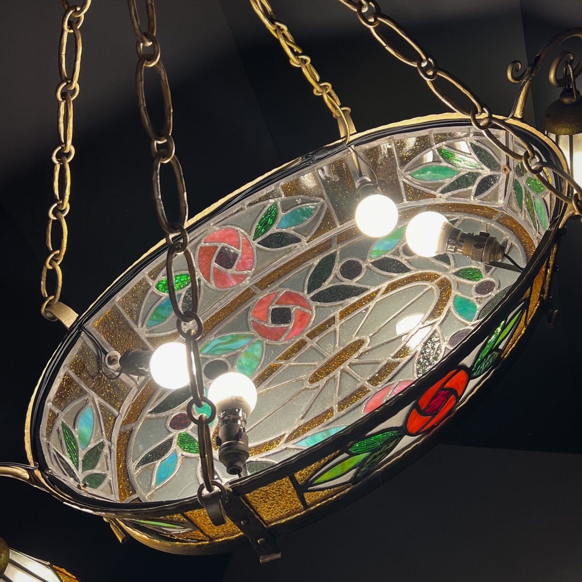 Lustre Vitrail Art Déco – Image 5