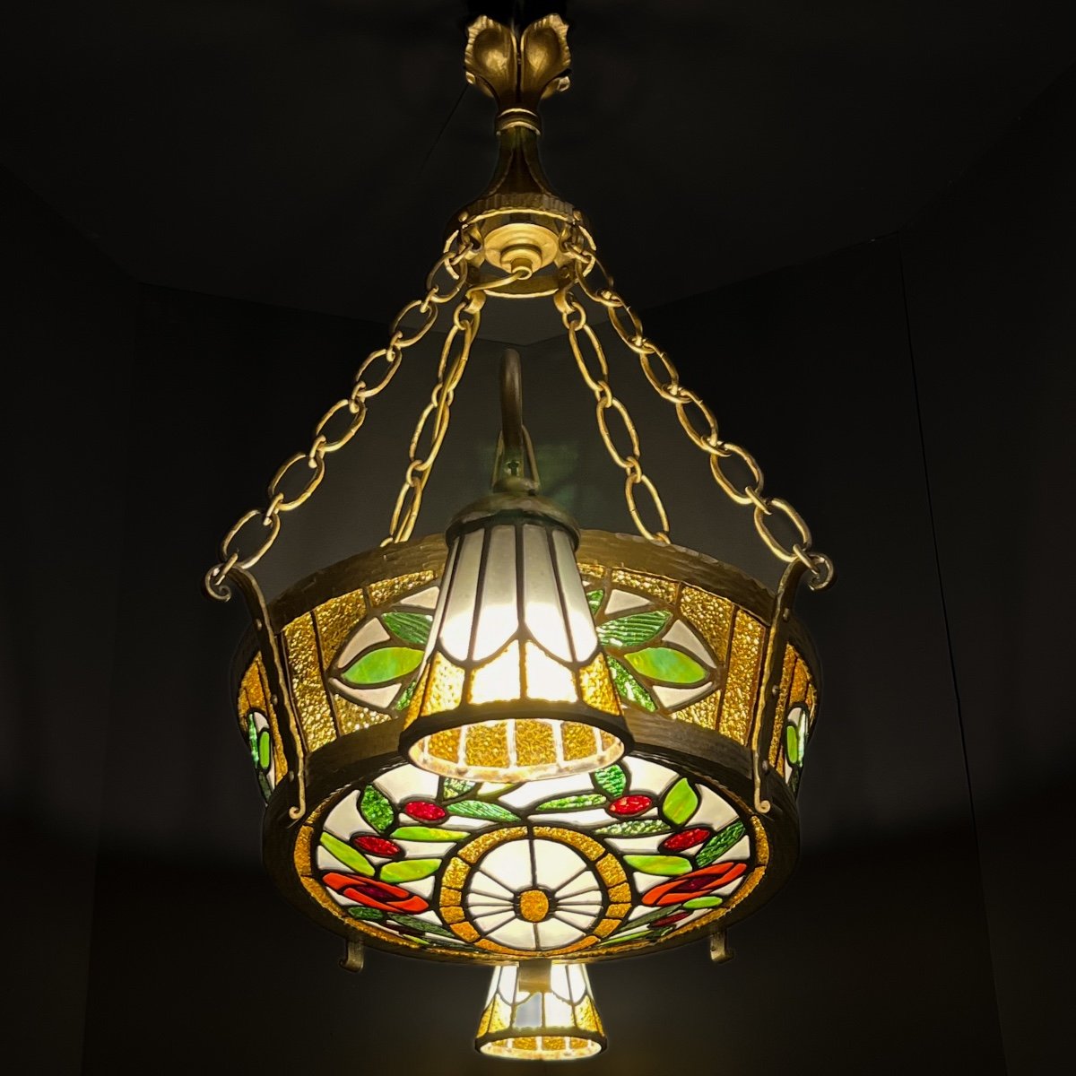 Lustre Vitrail Art Déco – Image 6