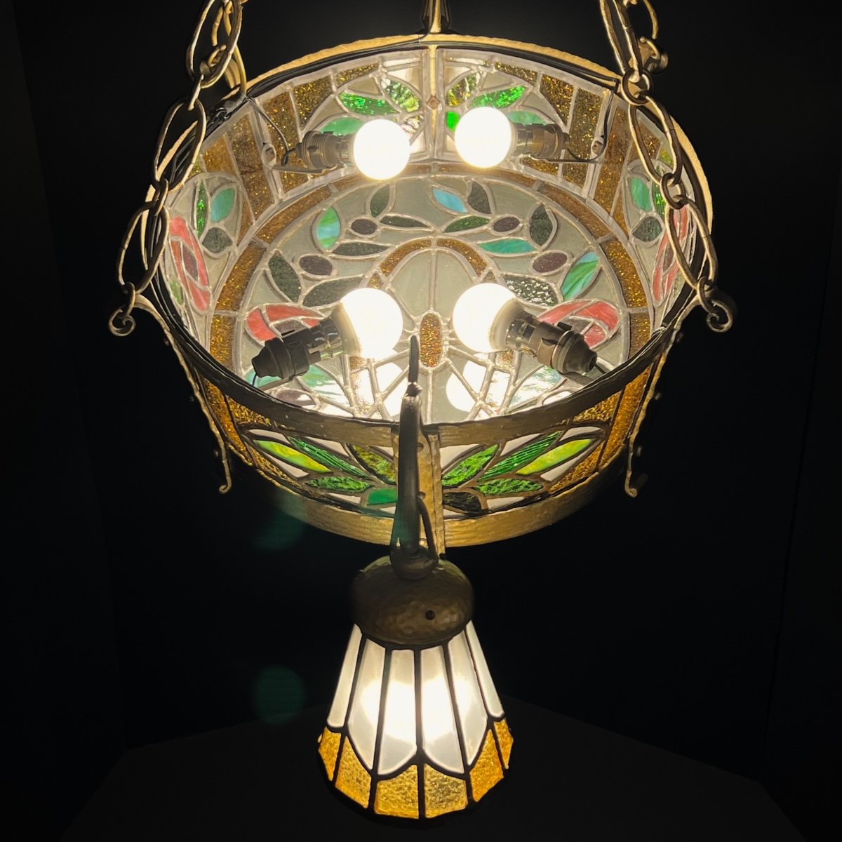 Lustre Vitrail Art Déco – Image 9