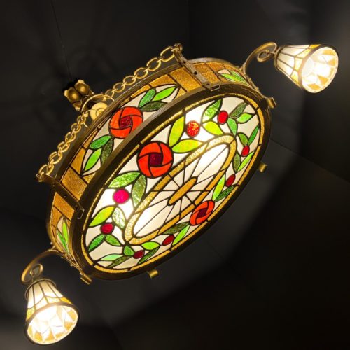 Lustre Vitrail Art Déco