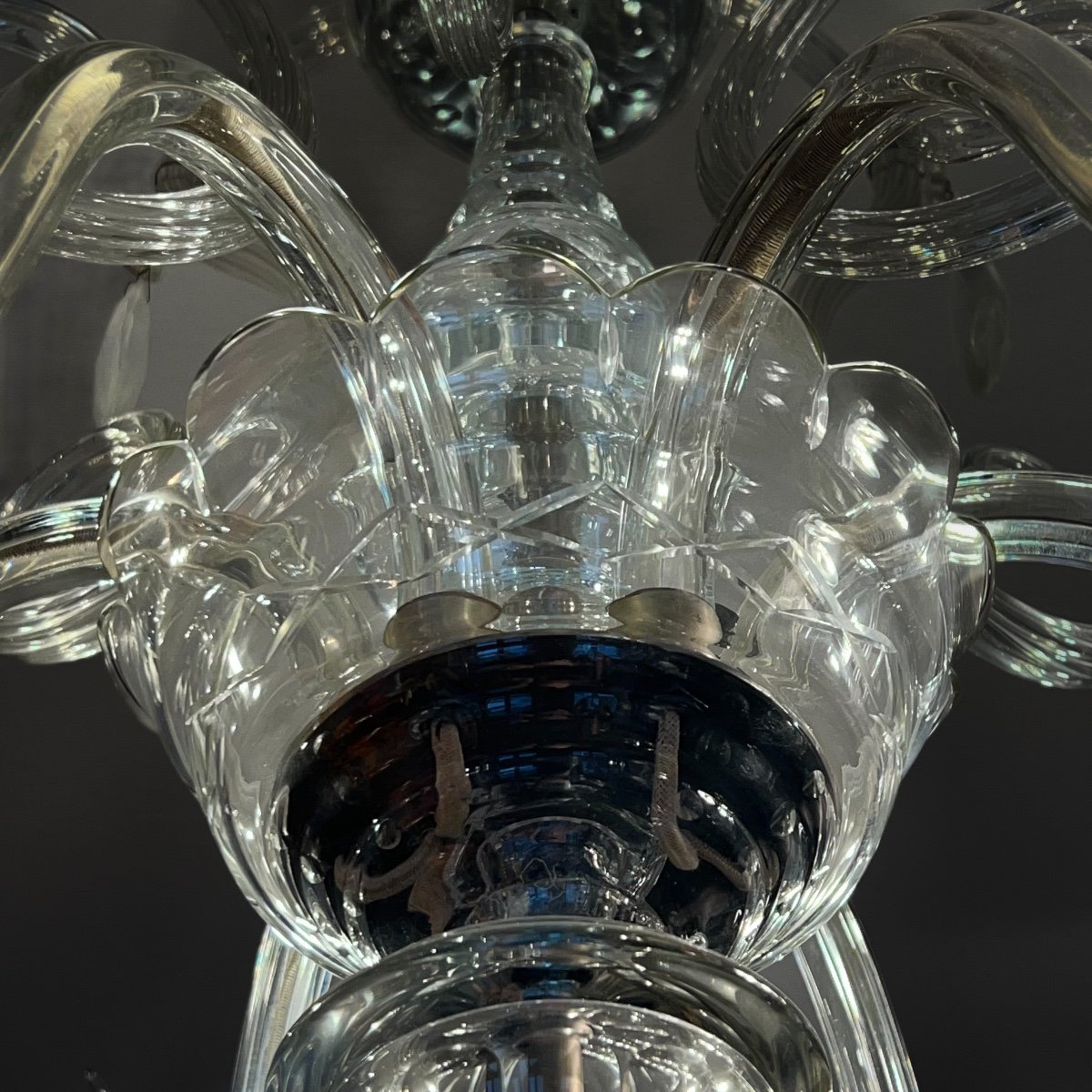 Lustre Verre De Murano Années 1950 – Image 3