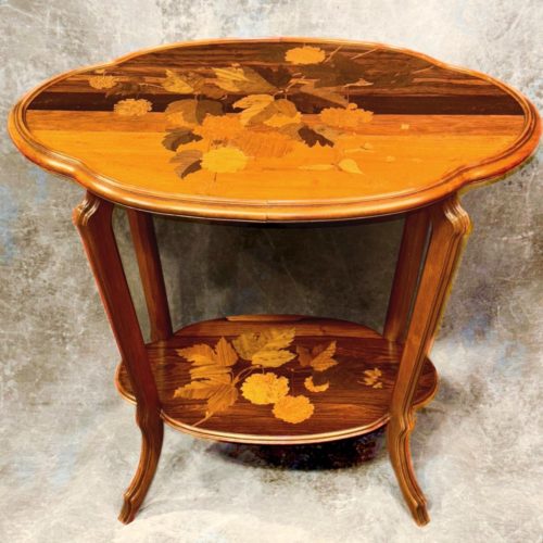 Table à Thé Marqueterie Emile Gallé