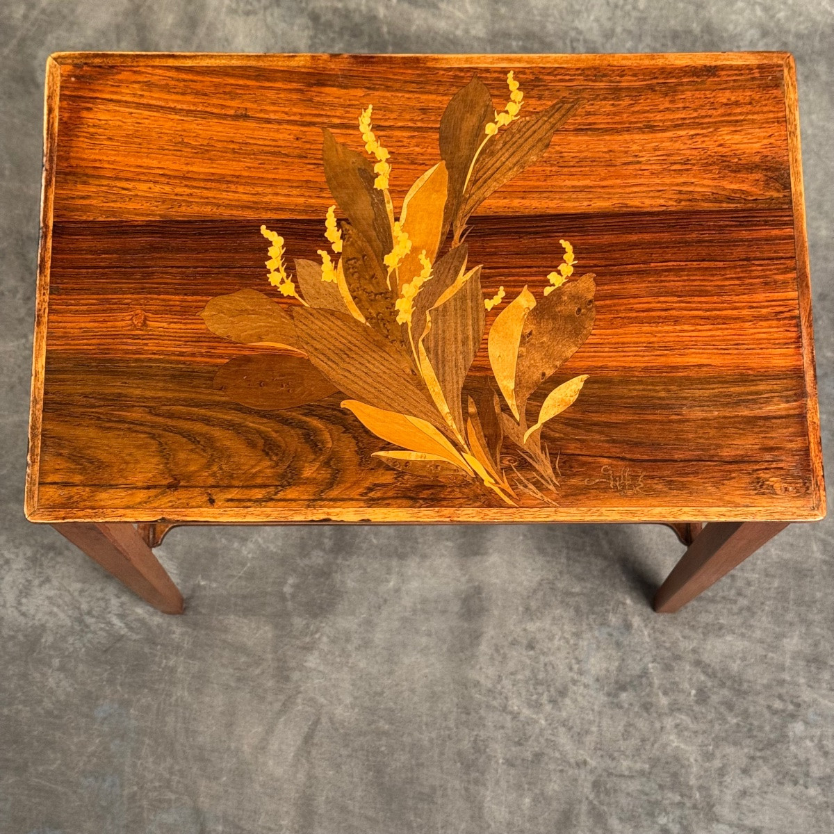 Tables Gigognes émile Gallé Marqueterie – Image 7
