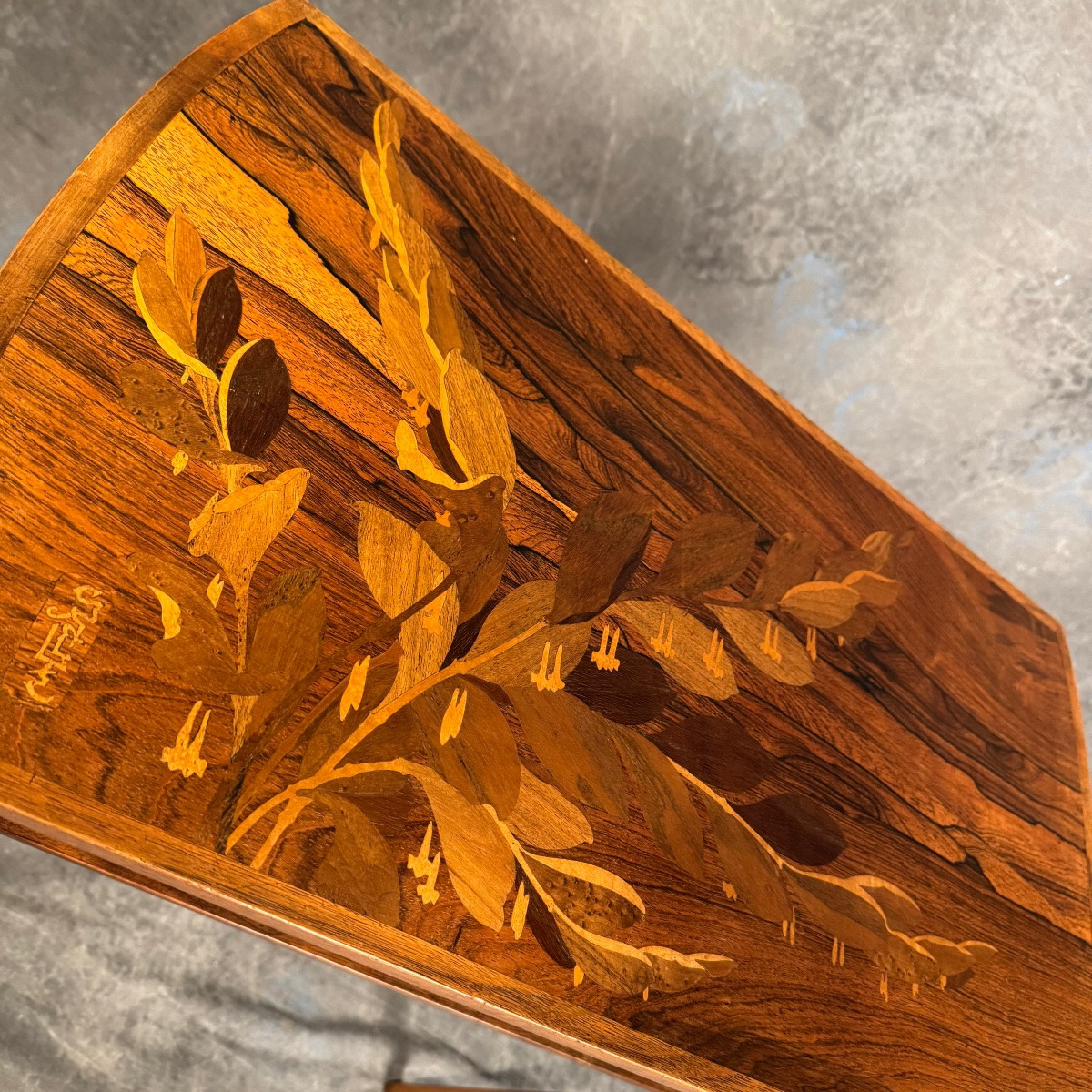 Tables Gigognes émile Gallé Marqueterie – Image 10