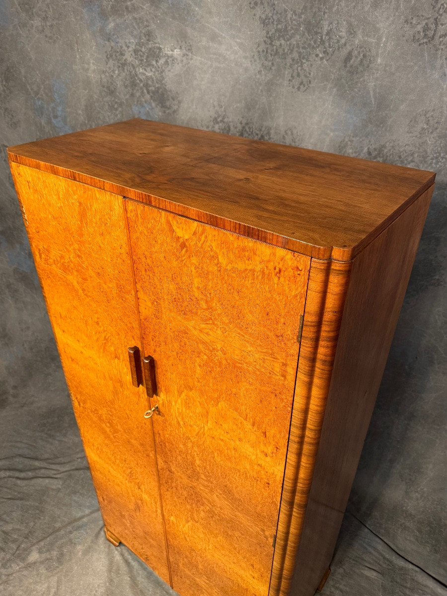 Petite Armoire d’Officier Art Déco – Image 6