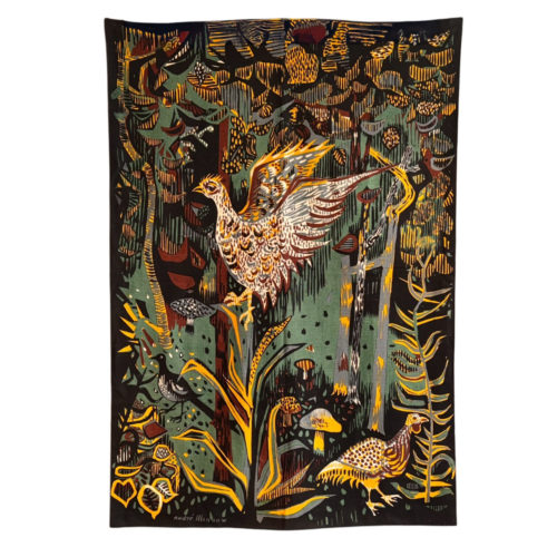Sous-bois Signé André Minaux Nr 35/200 édition Braun Toile Imprimée Façon « tapisserie »