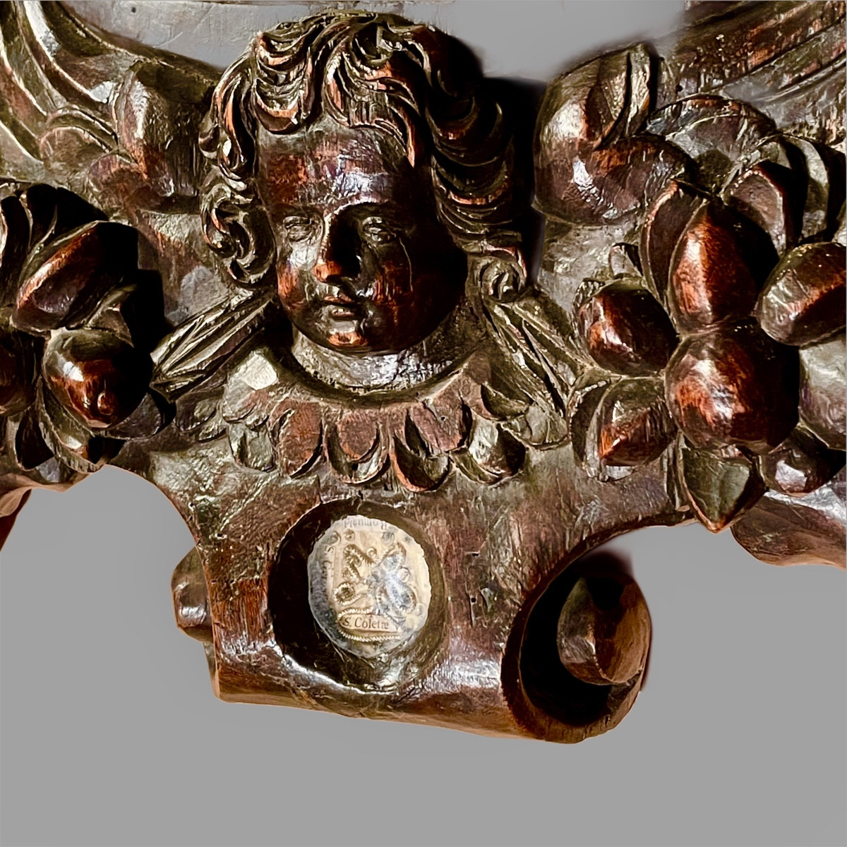Reliquaire 4 Têtes D’anges Ste Colette St Janvier St Romuald St Gervais – Image 9