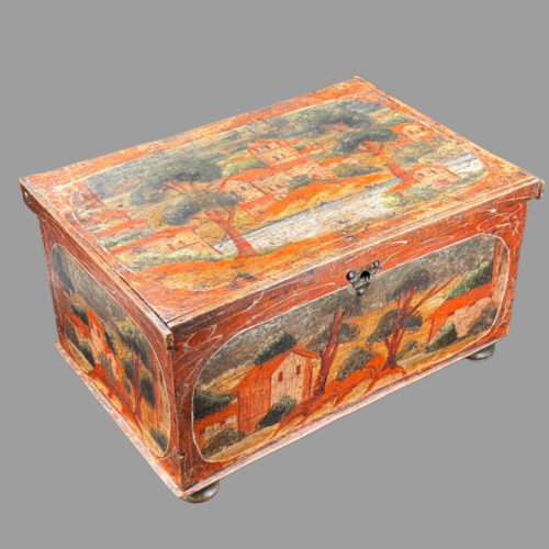 Coffret De Courtoisie Polychrome XIX ème