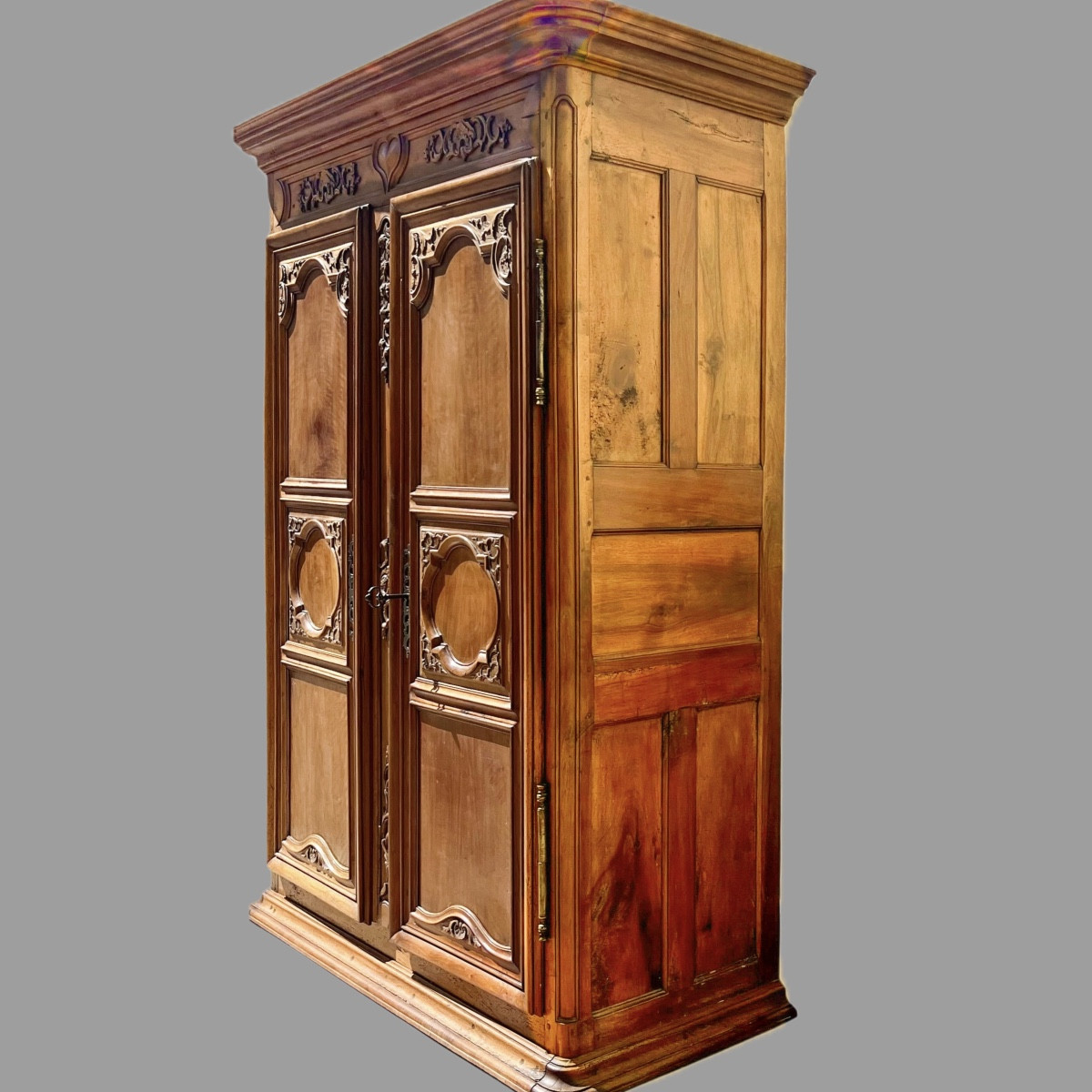 Armoire 18 ème Noyer Lyon – Image 2
